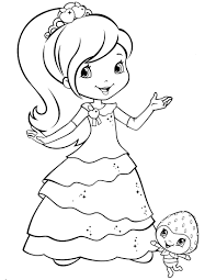 Gambar mewarnai anak tk tema pemandangan. Strawberry Shortcake 70 Coloringcolor Com