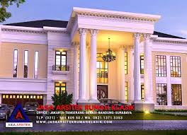 Rumah mewah 1 lantai desain klasik dengan pemasangan batu bata pada. Jasa Arsitek Desain Rumah Klasik Modern Mewah Di Jakarta Selatan