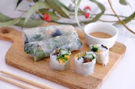 Rouleaux De Printemps Sauce Cacahuete Ingredients Pour 4 Personnes Pour La Sauce Cacahuete 1 Grosse Cuillere Sauce Cacahuete Rouleau De Printemps Cacahuete