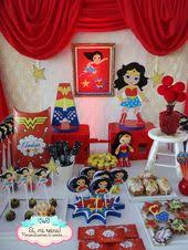 Birthday Party Ideas For 35 Year Old Woman Frozen Fever Wonder Woman Birthday Party Ideas Photo 35 Of 42 Wonder Woman Birthday Party Woman Birthday Party Wonder Woman Party