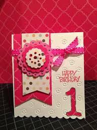 Take just a few minutes to let your creative juices flow and whip up the perfect birthday card just the great thing about making cards by hand is that you can create them specifically for their recipient. Handmade First Birthday Card Crafts Pinterest Card Making Birthday First Birthday Cards 1st Birthday Cards