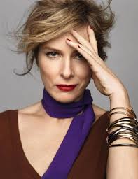 The first for best actress for her role in haut les cœurs! Karin Viard By Benoit Peverelli For Elle France November 28th 2014 Hair Beauty French Actress Beauty
