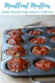 Meatloaf Muffins Classic Meatloaf With Onions Peppers Eggs And Seasonings Baked In Convenien Meatloaf Muffins Recipe Classic Meatloaf Recipe Classic Meatloaf