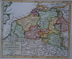 Carte tracé approximatif des frontières du pays. Belgium Gilles Robert De Vaugondy Carte Des Pays Bas Catawiki