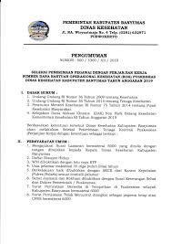 Contoh daftar riwayat hidup ptt bpjs kesehatan. Seleksi Penerimaan Pegawai Dengan Perjanjian Kerja Sumber Daya Bantuan Operasional Kesehatan Puskesmas Dinas Kesehatan Banyumas Ta 2019 Lowongan Kerja Bumn Bulan Agustus 2021
