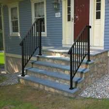 Exterior iron railings for stairs, steps, balconies and porches in our exterior iron railings design galleries, you will find many examples of our custom made to order exterior stair & step railings, balcony railings, porch railings, cable rail systems and glass rail systems. Handrail Wrought Iron Fits 3 Or 4 Steps Stair Railing Outdoor Porch Hand Rails Ebay