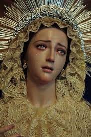 ✝️ 𝐕𝐈𝐄𝐑𝐍𝐄𝐒 𝐃𝐄 𝐃𝐎𝐋𝐎𝐑𝐄𝐒 💜🗡 𝟔𝐭𝐨 𝐃𝐨𝐥𝐨𝐫: 𝐋𝐚  𝐥𝐚𝐧𝐳𝐚𝐝𝐚 𝐲 𝐞𝐥 𝐫𝐞𝐜𝐢𝐛𝐢𝐫 𝐞𝐧 𝐛𝐫𝐚𝐳𝐨𝐬 𝐚 𝐉𝐞𝐬ú𝐬 𝐲𝐚  𝐦𝐮𝐞𝐫𝐭𝐨. Virgen María: por las lágrimas que derramaste y el dolor que  sentiste al ver