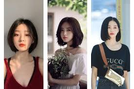 Potongan model gaya rambut pendek memiliki beberapa keunggulan diantaranya. 10 Model Rambut Pendek Ala Perempuan Korea Sesuai Bentuk Wajah Womantalk