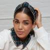 HOLIDAY PLAID CRYSTAL STITCH KNOTTED HEADBAND