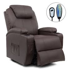In addition to the motorized lift, many power recliners offer other benefits and features. Walnew Power Lift Recliner With Massage And Heat Black Faux Leather Walmart Com Lift Recliners Recliner Chair Recliner