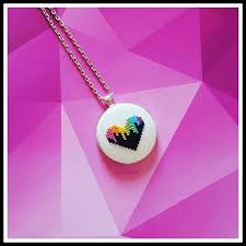 Pinterest Defne14bahceci Cross Stitch Necklace Stitch Jewelry Cross Stitch Patterns