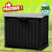Profitez de prix ikea toute l'année ✅ faites vous facilement livrer à domicile. Coffre De Rangement Exterieur En Resine 2000 Litres Colori Noir
