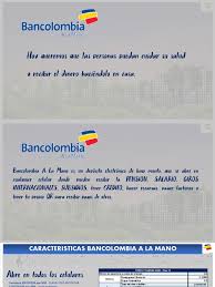 Como enviar de bancolombia personas a bancolombia a la mano. Bancolombia A La Mano Telefonos Moviles Aplicacion Movil