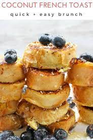 Coconut French Toast Recipe Coconut French Toast Homemade French Bread Breakfast Toast