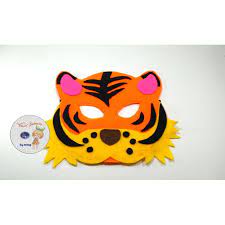 Siapkan bahan , lihat gambar 2. Topeng Hewan Harimau Flanel Topeng Ulang Tahun Anak Tema Hewan Shopee Indonesia