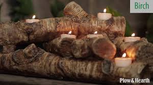 Looks great in an unused fireplace. Logs Hearth Candle Holder Sku 13941 Plow Hearth Youtube