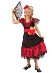 Comprende un vestito nero lungo con uno spacco. Costume Da Spagnola Bambina Su Vegaooparty Negozio Di Articoli Per Feste