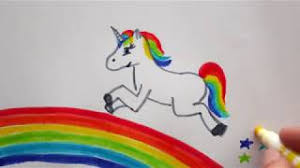 Regenbogen Einhorn Zeichnen Mit Sternen How To Draw A Unicorn Rainbow Kak Risovat Edinoroga Youtube