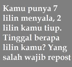 Melepas apa yang paling enak dan membuat kita lega? Terbaru Tebak Tebakan Menjebak Status Wa Ig Story Part 2