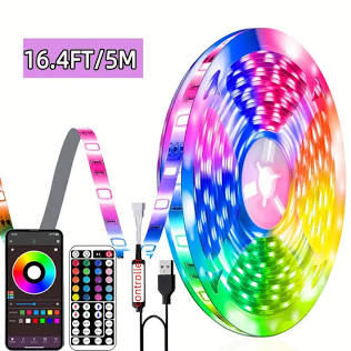Endless color combinations at your fingertips via smart app and remote control, generat de AI