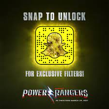 Tap on the code to see a preview of the lens before unlocking it. Power Rangers On Twitter Unlock Exclusive Powerrangersmovie Filters On Snapchat Scan The Code Now