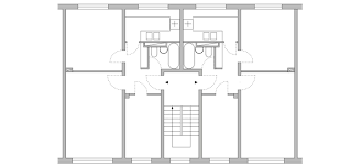 grundriss q3a aufgang mit zwei 3 zi wohnungen links rechts die schornsteine der fruheren ofen plattenbau grundriss wohnung einrichten