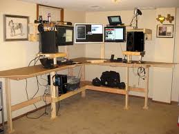 Check out this homemade desk for a small office. Make Your Own Standing Desk Cubicle