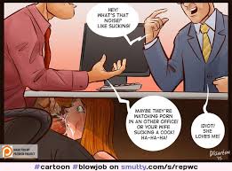 cartoon #blowjob #deskjon | smutty.com