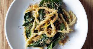Strozzapreti With Spinach And Preserved Lemon Recipe Lemon Recipes Preserved Lemons Recipes Pasta Recipes