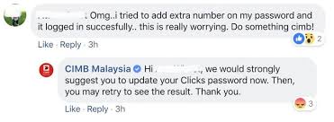 Hire purchase tu request 15 digits. Cimb Clicks Users Strongly Encouraged To Change Passwords Now