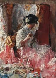 Antonio mancini is an artist on useum from italy. Woman Sewing Antonio Mancini Google Arts Culture