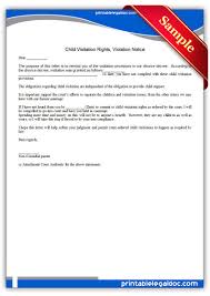 Child Visitation Rights Viiolation Notice Visitation Rights Fathers Rights Parenting Plan