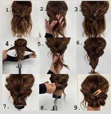 Easy Hairstyle Tutorial Pictorial For Christmas Party Or New Years By Empire Salon Easyhair Easy Party Hairstyles Easy Updos For Medium Hair Work Hairstyles