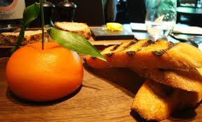 The Landmark Dish At Dinner Is No Doubt The Meat Fruit A Chicken Liver Parfait That Is So Smooth And C Meat Fruit Dinner By Heston Blumenthal Food Inspiration