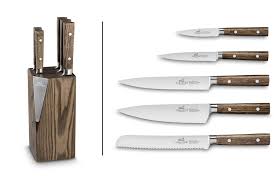 Bloc Couteaux Cuisine Sabatier Vintage Frene 5 Pieces
