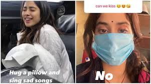Your favourite dance anthem is here to make you groove and the queen of hearts is ready to slay. Fan Asks Janhvi Kapoor If They Can Kiss Actor Puts On A Mask To Give Hilarious Reply Entertainment News The Indian Express