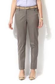 Van Heusen Woman Trousers Leggings Van Heusen Brown Trousers For Women At Vanheusenindia Com