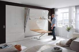 2weiraumwunder Von Nehl Schrankbett Hochglanz Weiss Mit Tisch Schrankbett Modernes Schlafzimmer Design Schlafzimmer Design