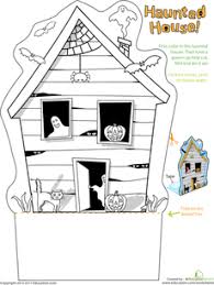Haunted House Worksheet Halloween Worksheets Halloween Printables Haunted House
