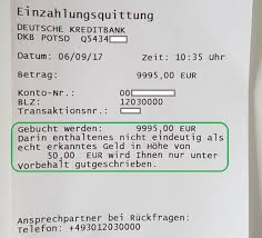 Deposit Machine Deposit Cash Free Of Charge To The Account