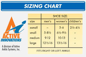 Active Ankle T2 Size Chart Best Picture Of Chart Anyimage Org