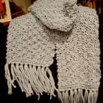 Add some beads for a special touch. Twin Leaf Beaded Scarf Knitting Bee