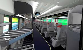 Modern interiors of the new Acela Express fleet have been revealed