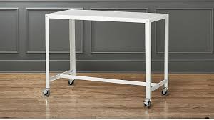 Go Cart Rolling White Counter Table Reviews Cb2 Stand Up Desk Counter Table White Counters