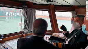 A giant container ship ran aground in the suez canal, blocking off traffic in both directions on one of the world's busiest maritime trade routes. Pvy6sxp Ppvq3m