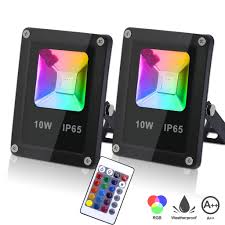 Strahler für innen und außen. Hengda 2x 10w Rgb Led Strahler Mit Kaufland De