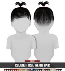 Baby hair ts2 to ts4. Coconut Tree Infant Hair Conversion Mesh Edit Sims Baby Sims 4 Children Sims 4