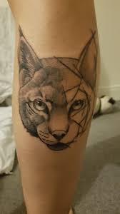 We can watch the passage of creatures from the infinity of now, from all the worlds like ours, only fractionally different. Half Geometric Lynx On My Leg Done By Tomek K Rocknroll Musselborough Gb Tattoos