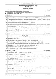 Bac 2019 Matematica 23 08 2019 Subiecte Si Bareme Edu Mate Info Stiinte Tehnologic Si Pedagogic Sesiunea August Septembrie Jitaruionelblog Pregatire Bac Si Evaluarea Nationala 2020 La Matematica Si Alte Materii Materiale Lectii Formule