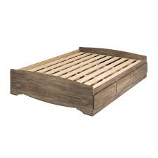 Expand the storage potential of your bedroom with the mate's platform storage bed with 6 drawers. Prepac Queen S Mate Platform Storage Bed With 6 Drawers Drifted Gray Dbq 6200 3k Rona